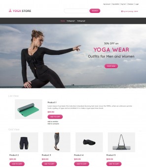 Yoga Store - Yoga Product Shop Responsive Magento Theme