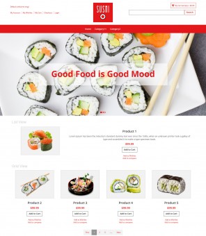 Sushi- Sushi Foods Responsive Magento Theme