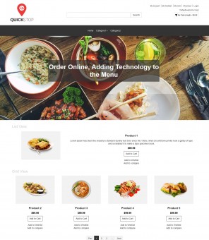 Quick Stop - Online Restaurant Magento Responsive Theme