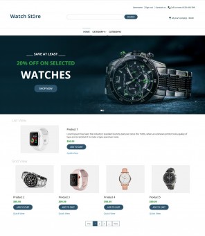 Watch Store - Watch Shop Responsive PrestaShop Theme