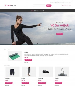 Yoga Store - Yoga Product Shop Responsive PrestaShop Theme