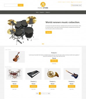 Music Store- Music Instruments Responsive Prestashop Theme