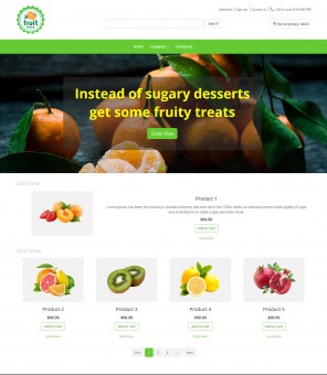 Fruit store - Online Fruit Store PrestaShop Responsive Theme