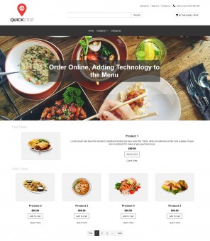 Quick Stop -Online Restaurant PrestaShop Responsive Theme