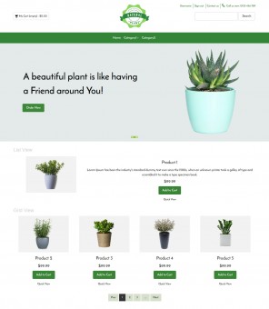 Natural Plant - Online Plants Selling PrestaShop Responsive Theme