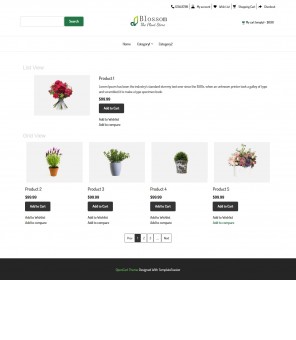 Blossom - The Plant Store OpenCart Responsive Theme