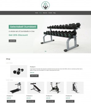 Gym Store - Fitness Equipment Shop Responsvie WooCommerce Theme