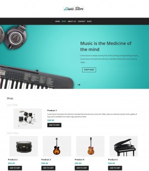 Music Store - Music Instruments Responsive WooCommerce Theme