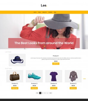 Lee- Clothing Store Responsive WooCommerce Theme