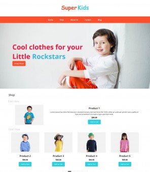 Super Kids- Kids Clothing Responsive WooCommerce Theme