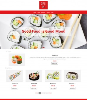 Sushi- Sushi Foods Responsive WooCommerce Theme