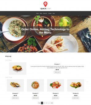 Quick Stop - Online Restaurant WooCommerce Responsive Theme