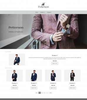 Pettersen- Clothing Responsive VirtueMart Template