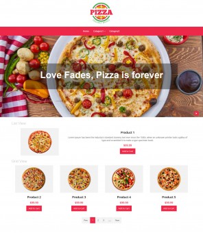 Pizza- Pizza Store Responsive VirtueMart Template