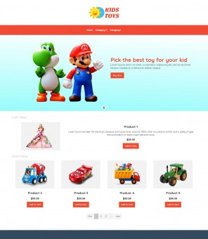 Kids Toys- Toys Store Responsive VirtueMart Template