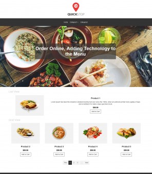Quick Stop - Online Restaurant VirtualMart Responsive Template