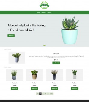 Natural Plant - Online Plants Selling VirtualMart  Responsive Template