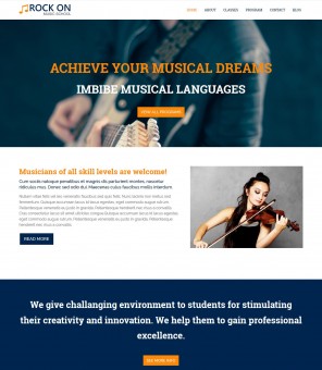Rock On - Professional Music WordPress Theme