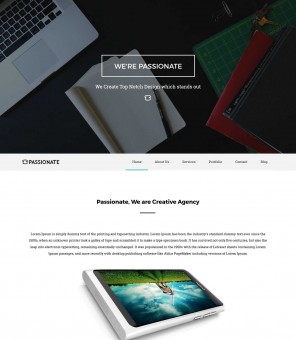 Passionate - Web/App Design Studio WordPress Theme