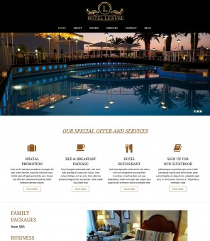 Leisure - Hotel-Restaurant Multipurpose WordPress Theme