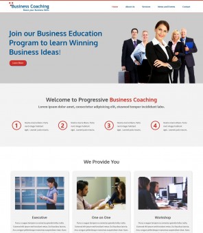 Business Coaching - Responsive WordPress Theme  for Business Coaching 