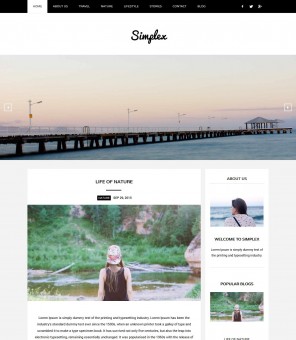 Simplex - Responsive Joomla Template for Blog