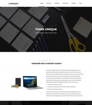 Unique - Drupal Theme for Web Design Agency/Studio