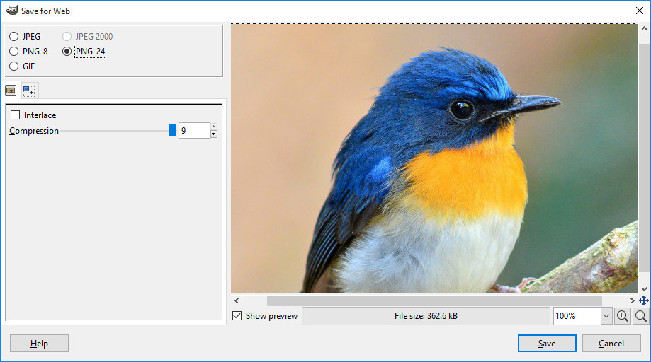 Gimp Save For Web Plugin How To Optimize Images For Web