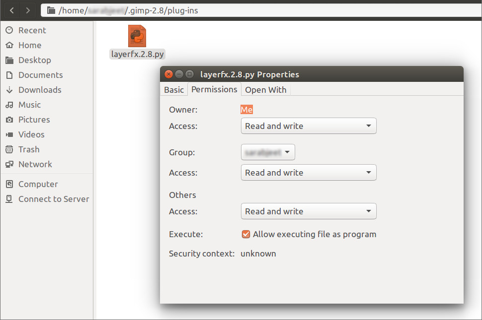 gimp layer effects plugin install ubuntu