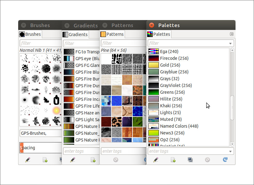 extract color palette from image gimp