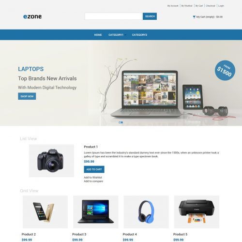 Ezone Electronic Shop Magento Theme