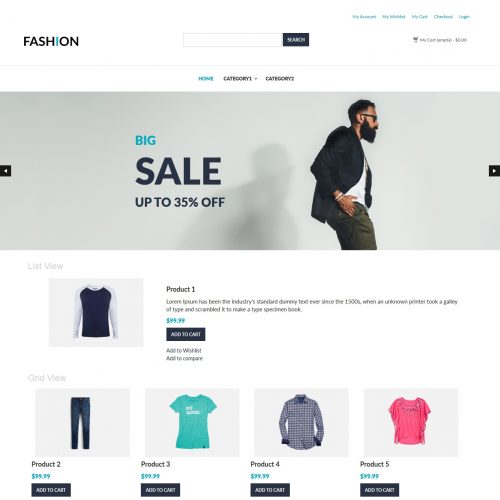 Fashion Clothing Shop Magento Theme