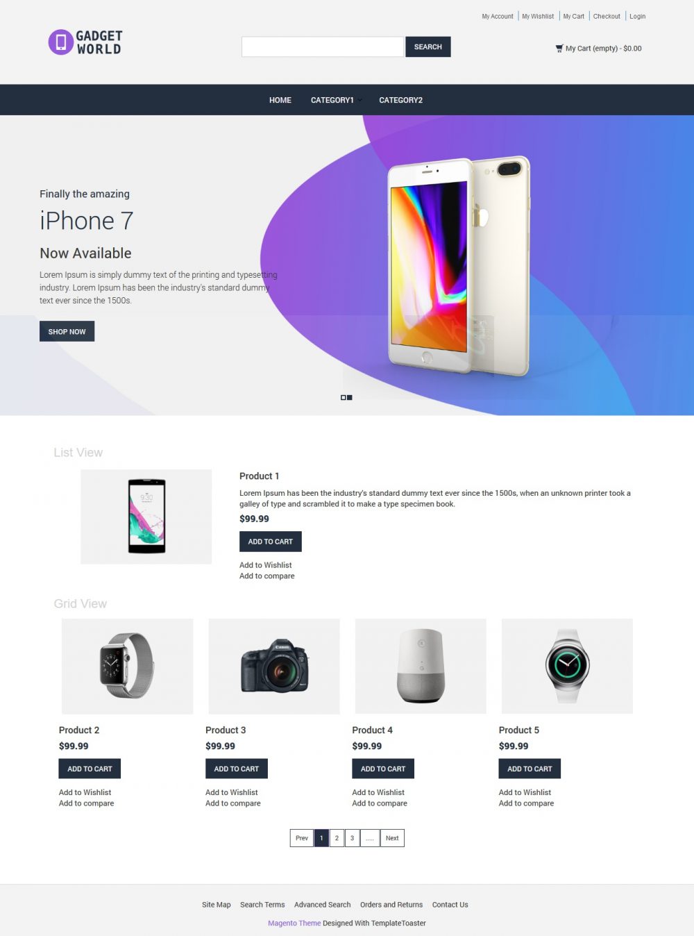 Gadget Shop Magento Theme