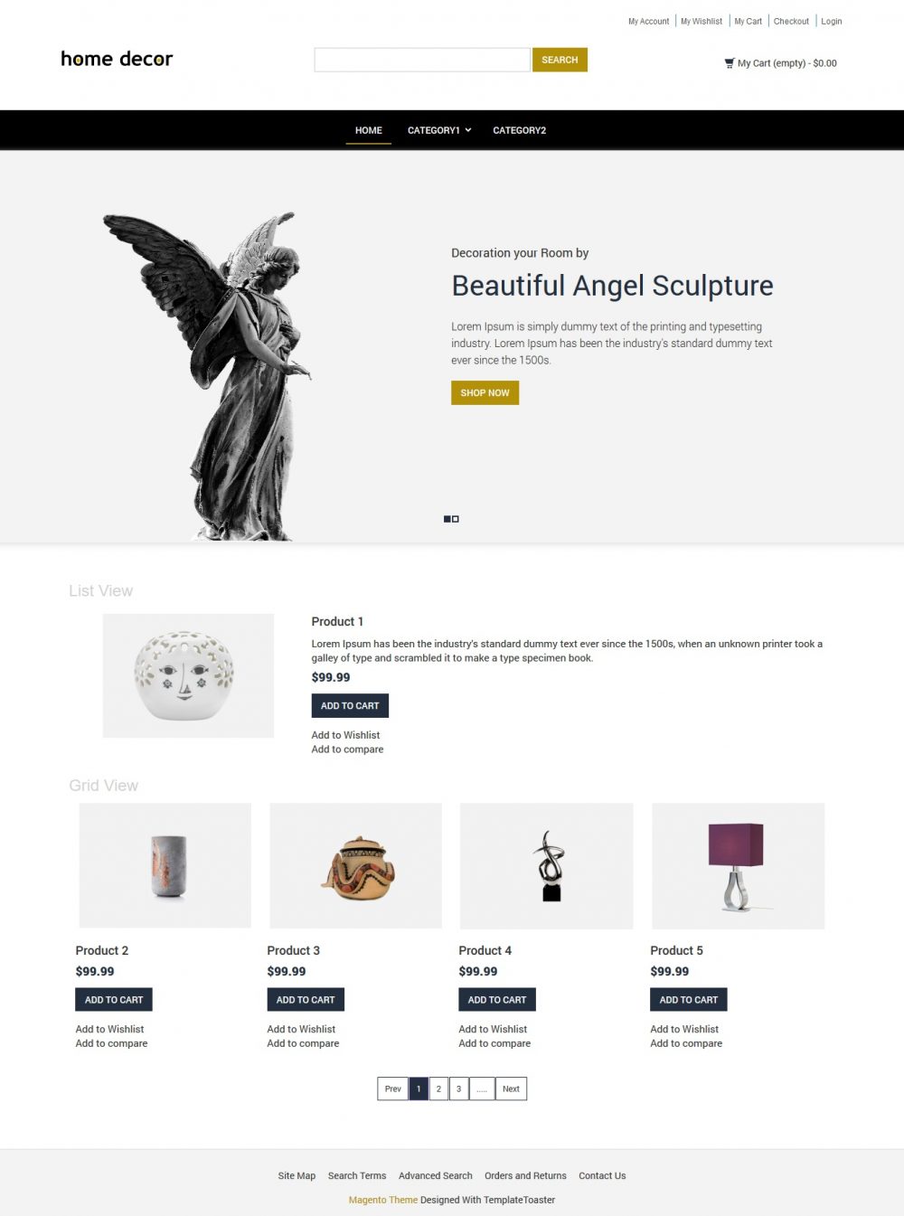 Home Decor Interior Products Magento Theme