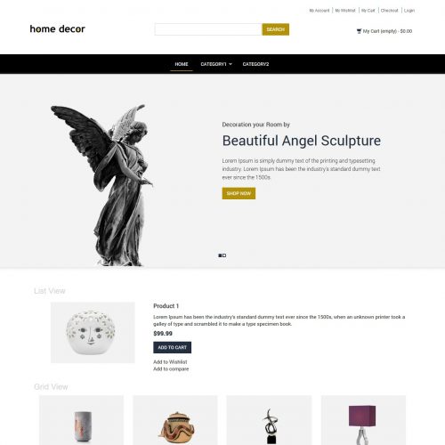 Home Decor Interior Products Magento Theme