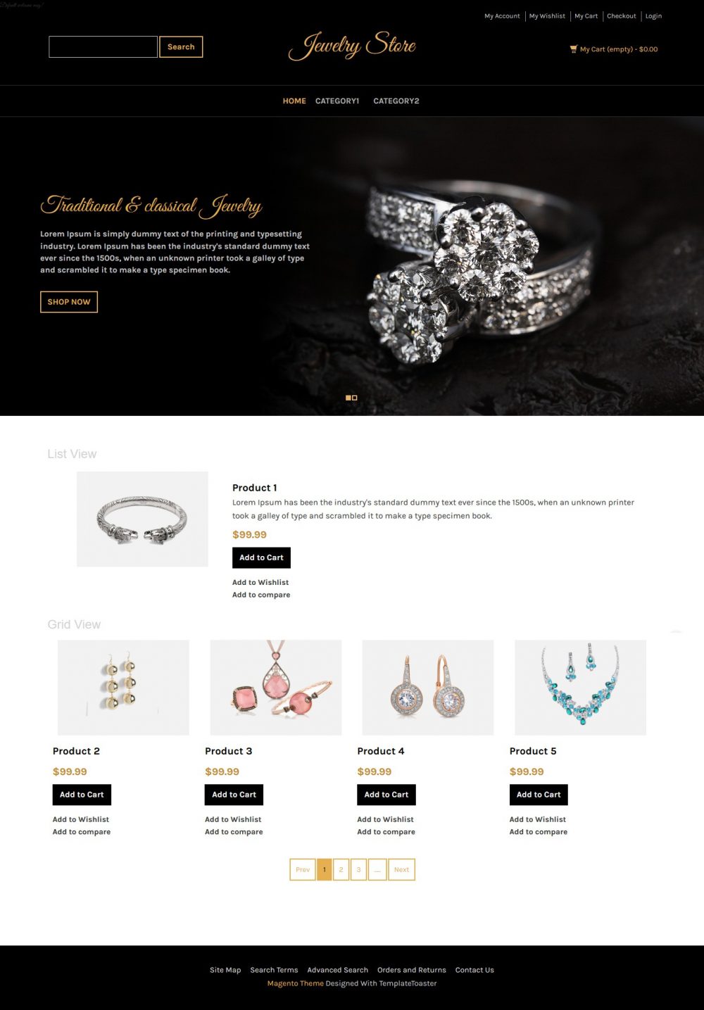 Jewellery Store Magento Theme