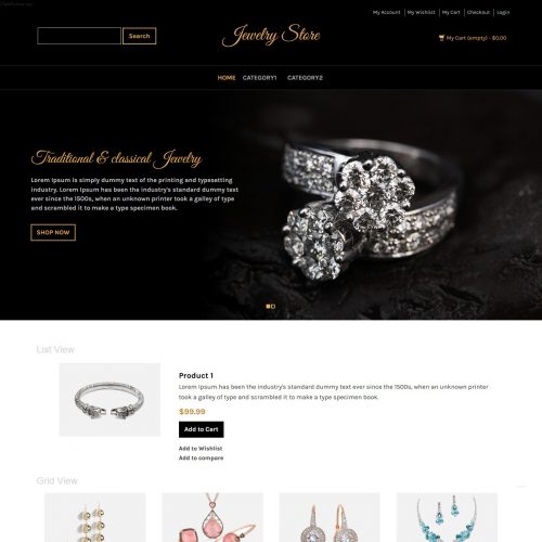 Jewellery Store Magento Theme