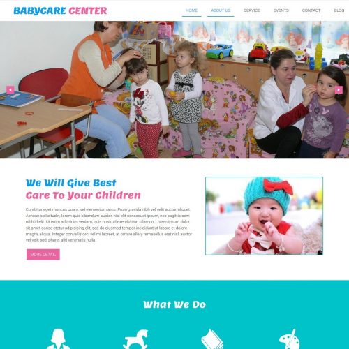 babycare center free wordpress theme