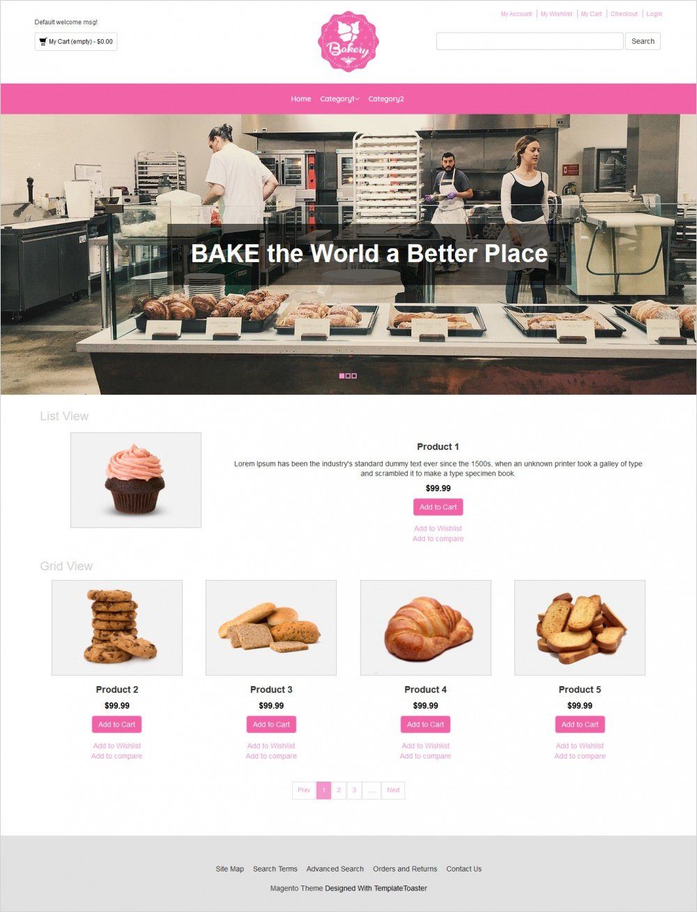 bakery magento theme