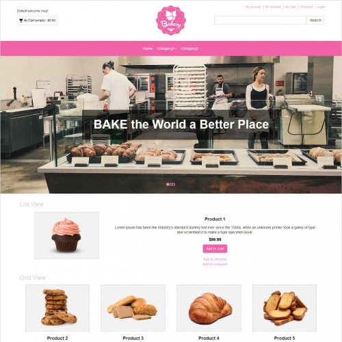 bakery magento theme