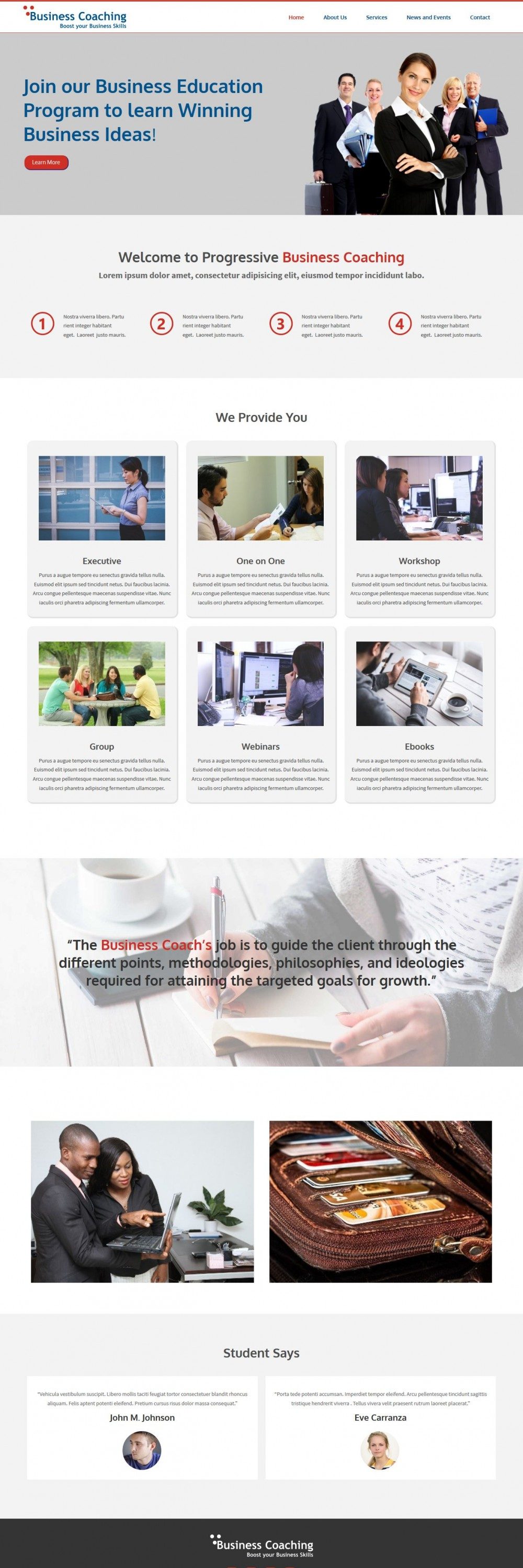 Business Coaching Responsive WordPress Theme for Business Coaching