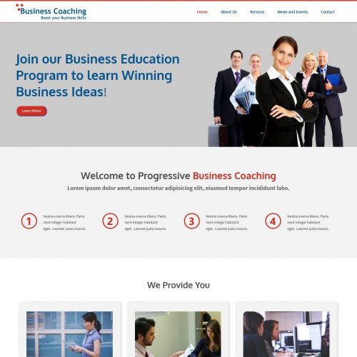 Business Coaching Responsive WordPress Theme for Business Coaching