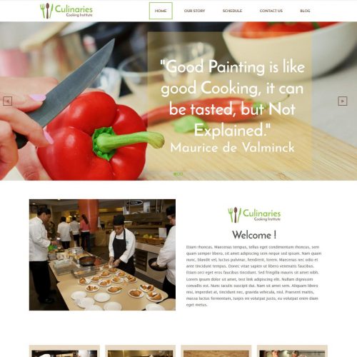 culinaries cooking institute wordpress theme