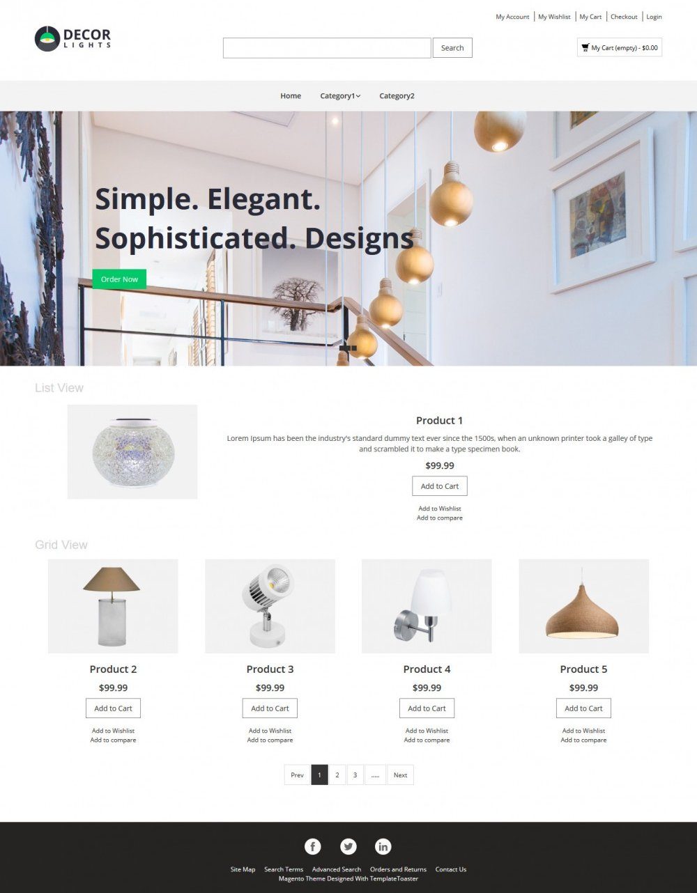 decor lights magento theme