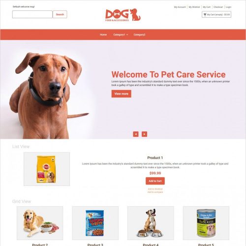 dog food magento theme