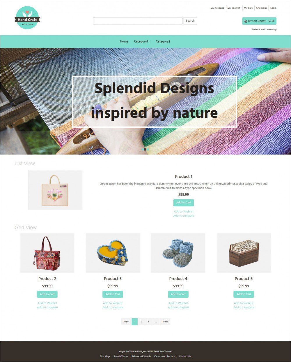 hand craft items magento theme