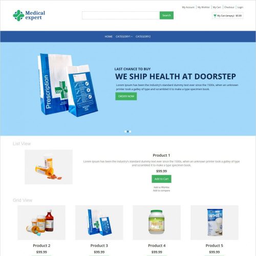 medical-expert-online medical store magento responsive theme