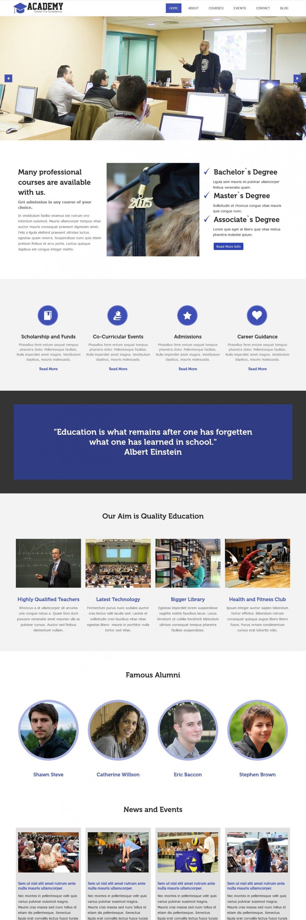 academy education university drupal theme