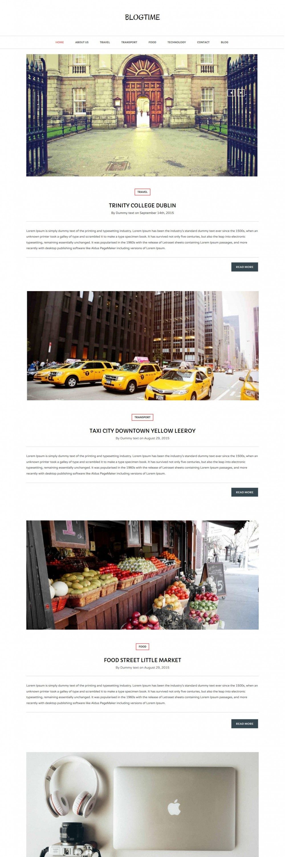 Blog Time - Unique Creative Joomla Template for Blog