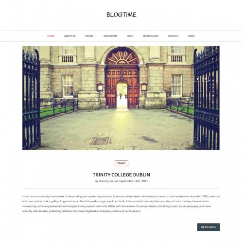 Blog Time - Unique Creative Joomla Template for Blog